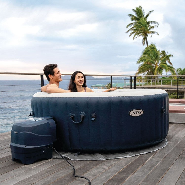 Spa Gonflable Bleu  - 4 places - Accessoires inclus
