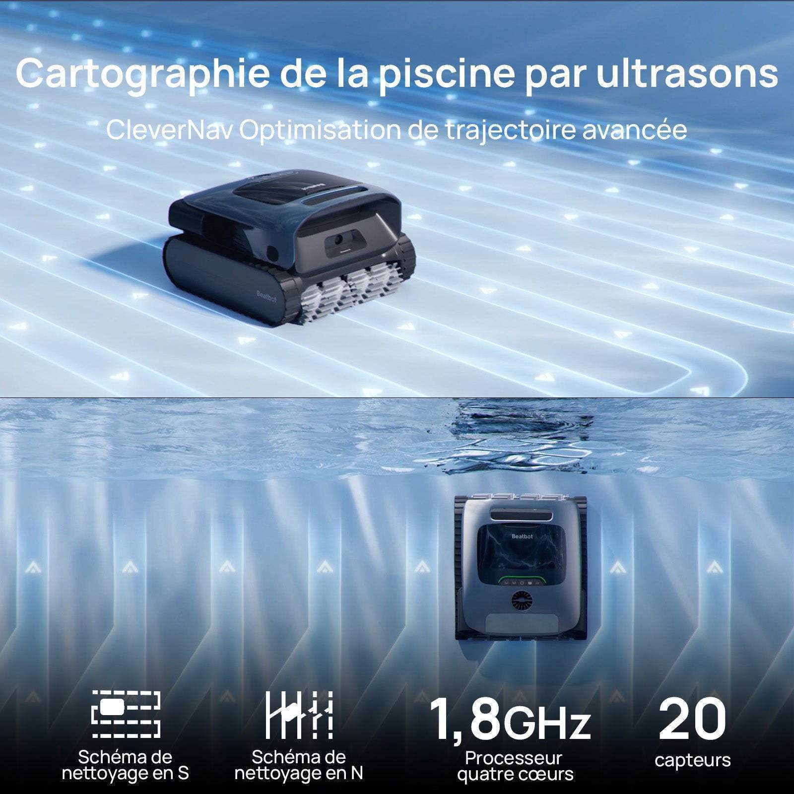 BEATBOT Robot piscine AquaSense Pro